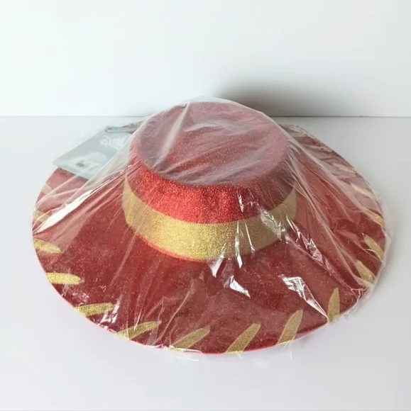 Disney Parks Jessie Cowgirl Toy Story 2 Red Gold Strap Hat NWT - Picture 4 of 6